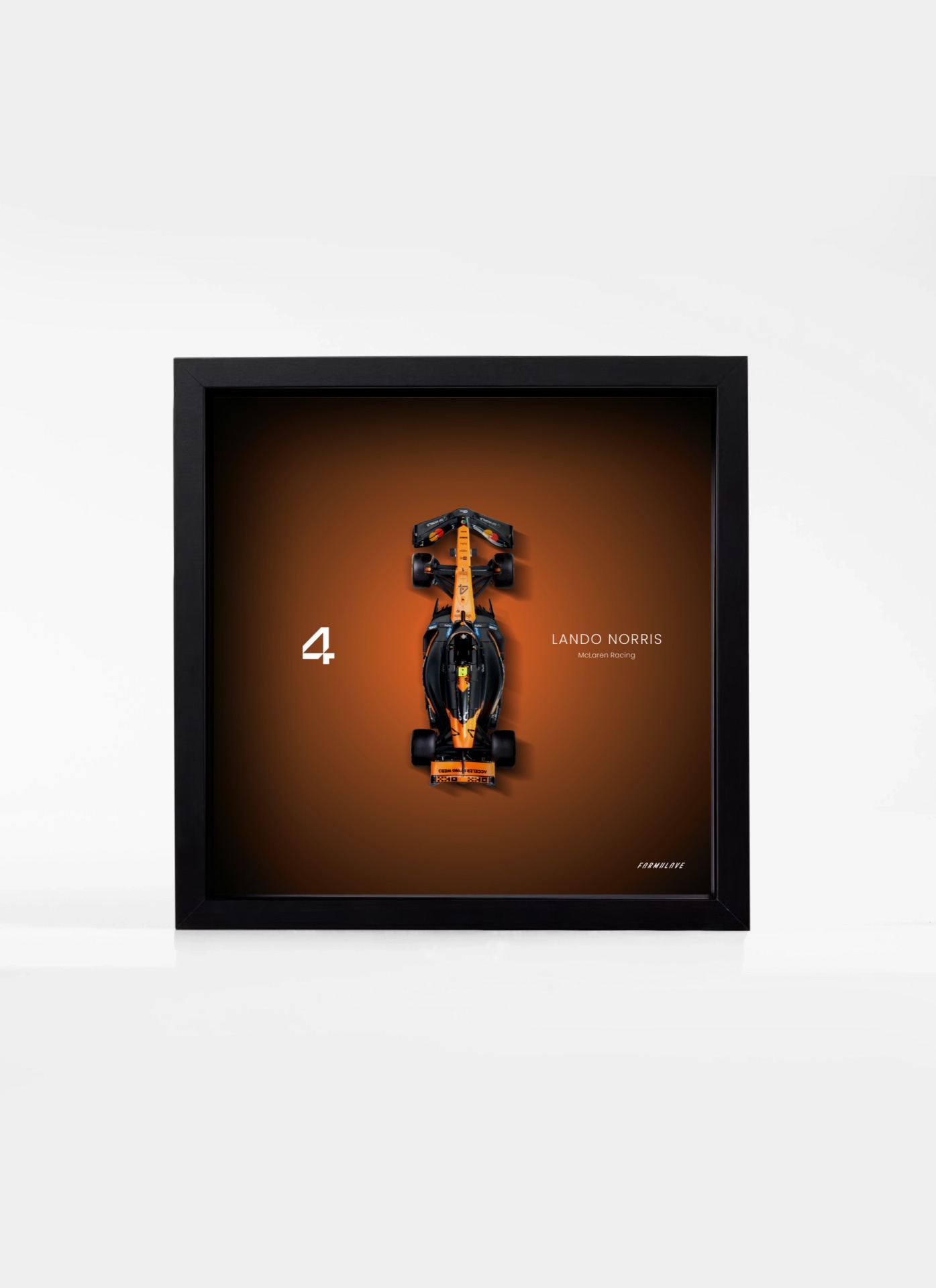 Lando Norris Premium obraz s číslom 4 a modelom MCL39