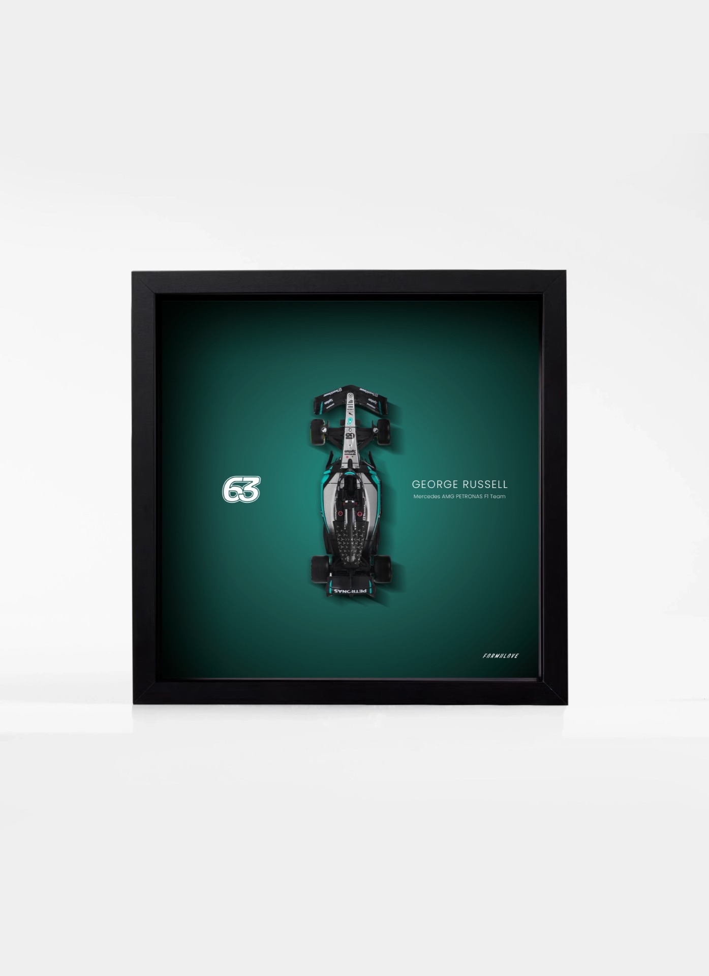George Russell Premium obraz s číslom 63 a modelom F1 W16