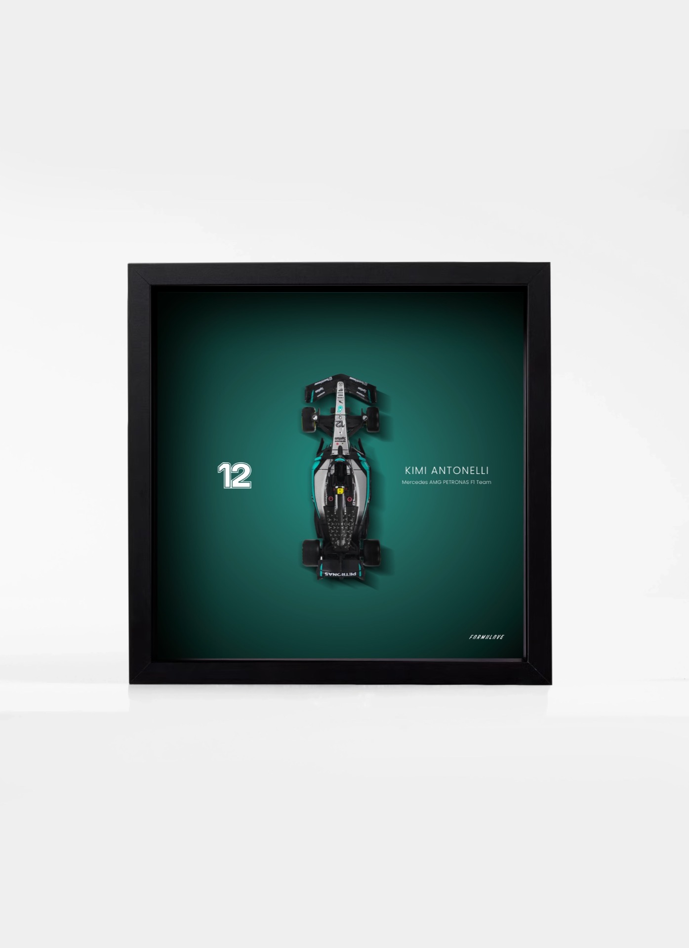 Kimi Antonelli Premium obraz s číslom 12 a modelom F1 W16