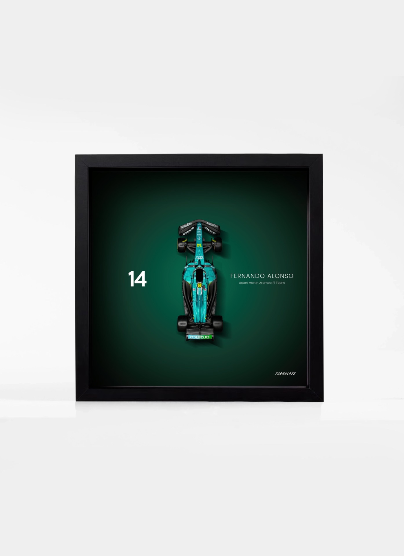Fernando Alonso Premium obraz s číslom 14 a modelom AMR25